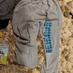 Burn bootcamp Gray unisex Bottoms with Blue Print